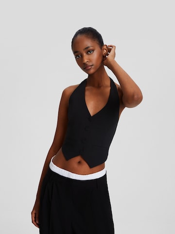 Bershka Vest in Black: front