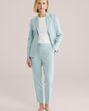 WE Fashion Slimfit Byxa i blå