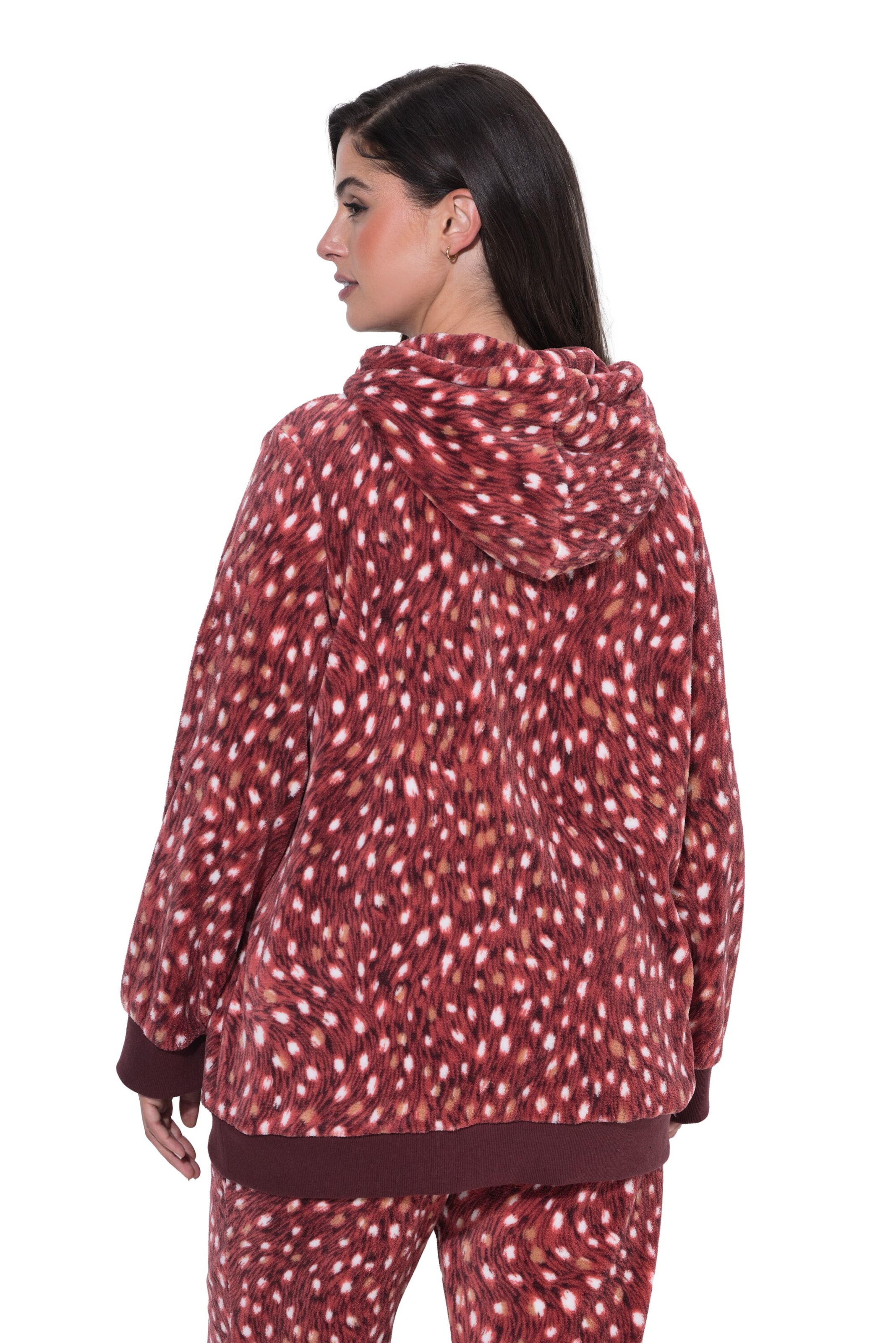 Ulla Popken Fleecejacke in Rot