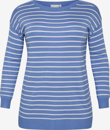 KAFFE CURVE - Pullover 'Malan' em azul: frente