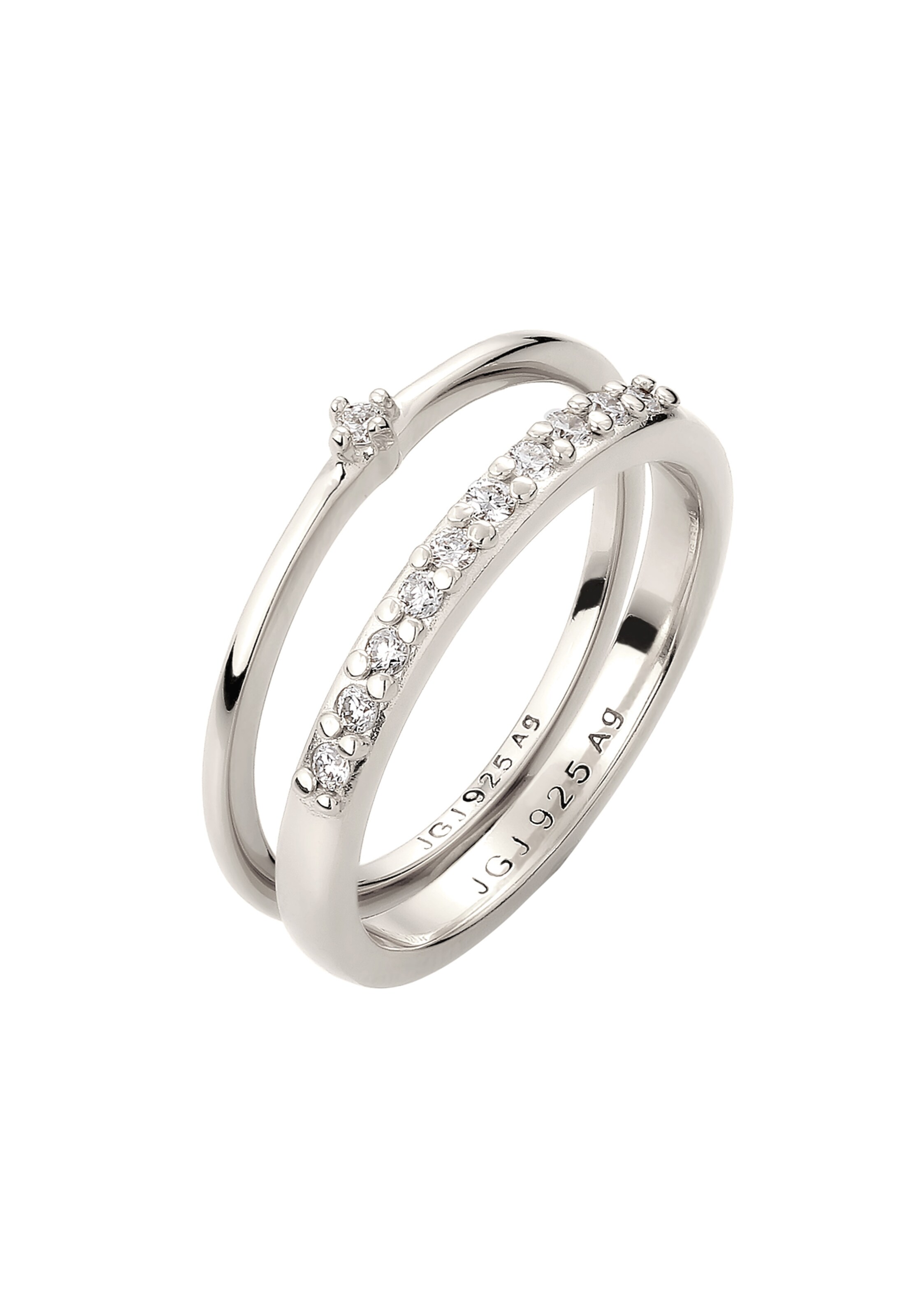 Elli DIAMONDS Ring in Silver: front