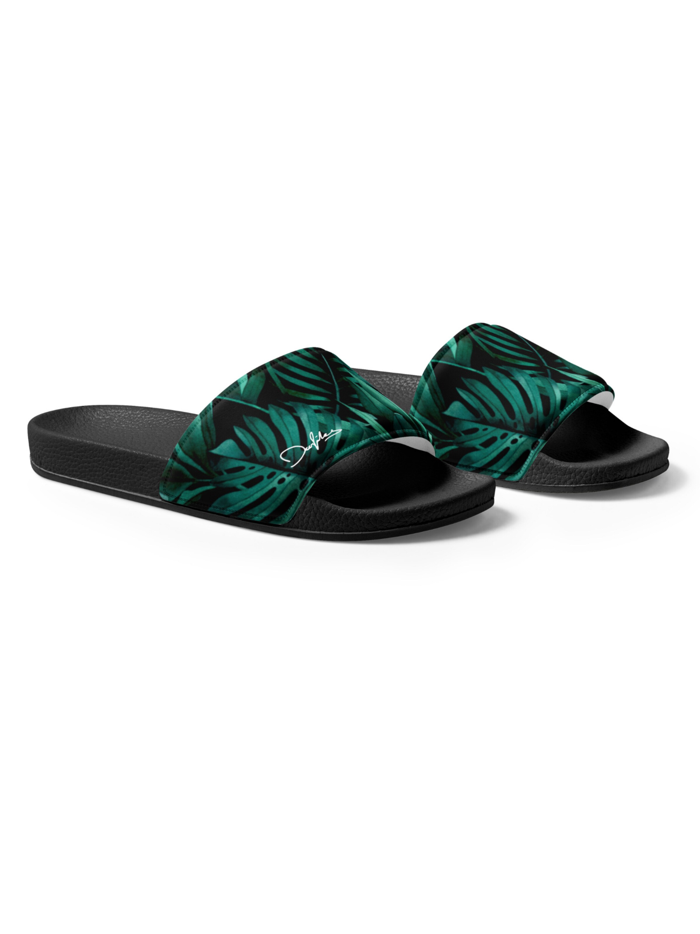 DECALVIBES Slippers 'Palm Leaves' in Green