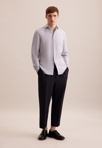 SEIDENSTICKER Slim fit Business shirt in Grey