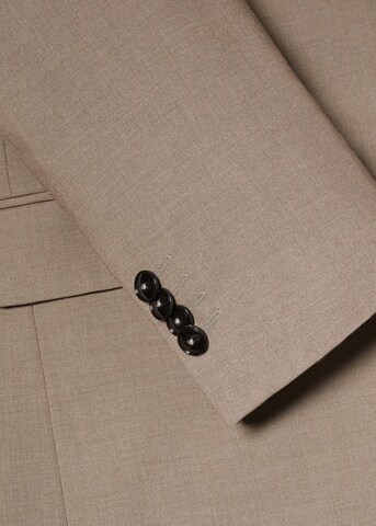 MANGO MAN Slim fit Suit Jacket 'Brasilia' in Brown
