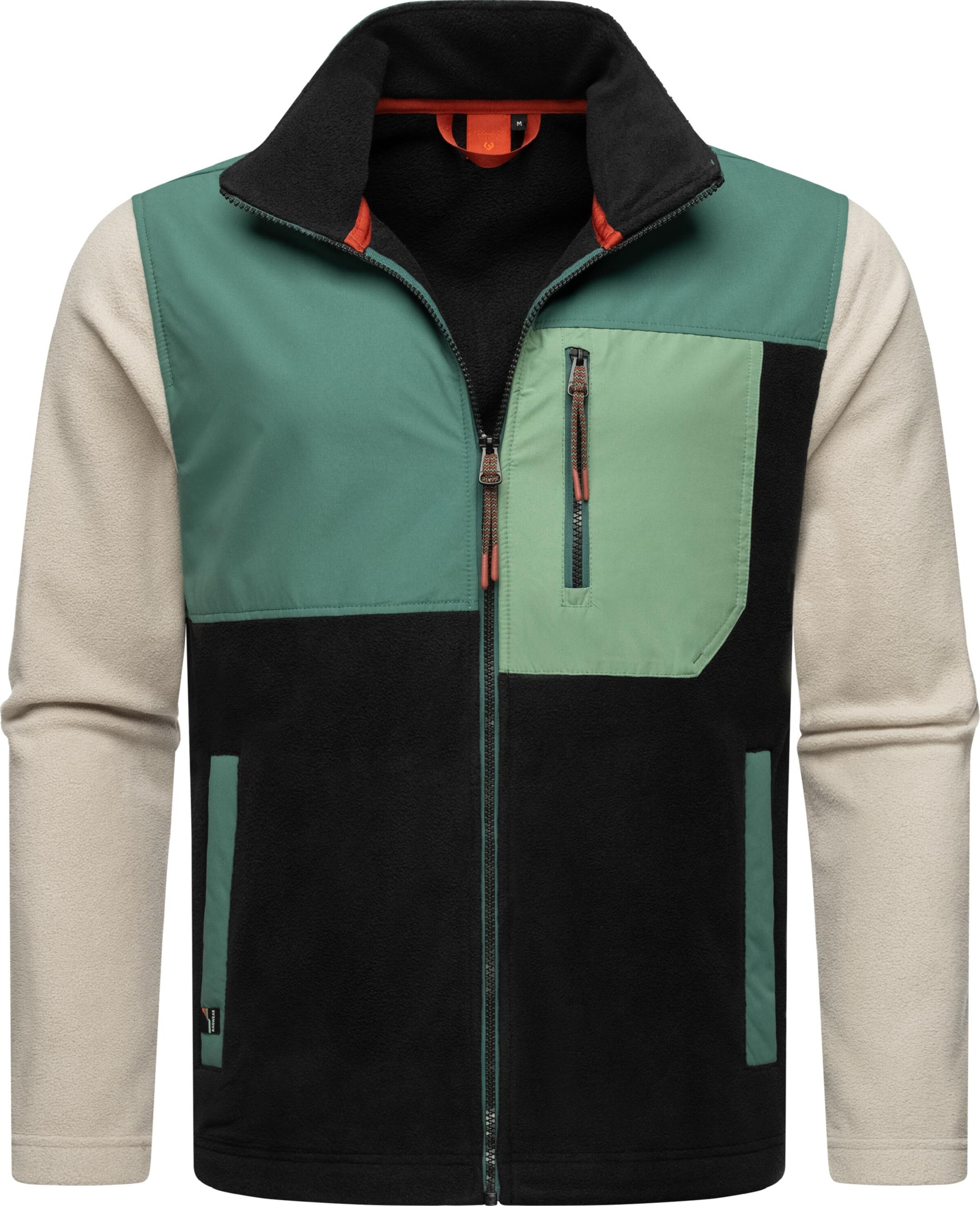Giacca di pile 'Flettcher' di Ragwear in verde: frontale