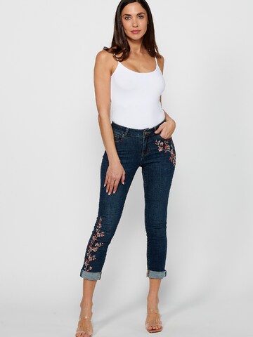 Coupe slim Jean KOROSHI en bleu