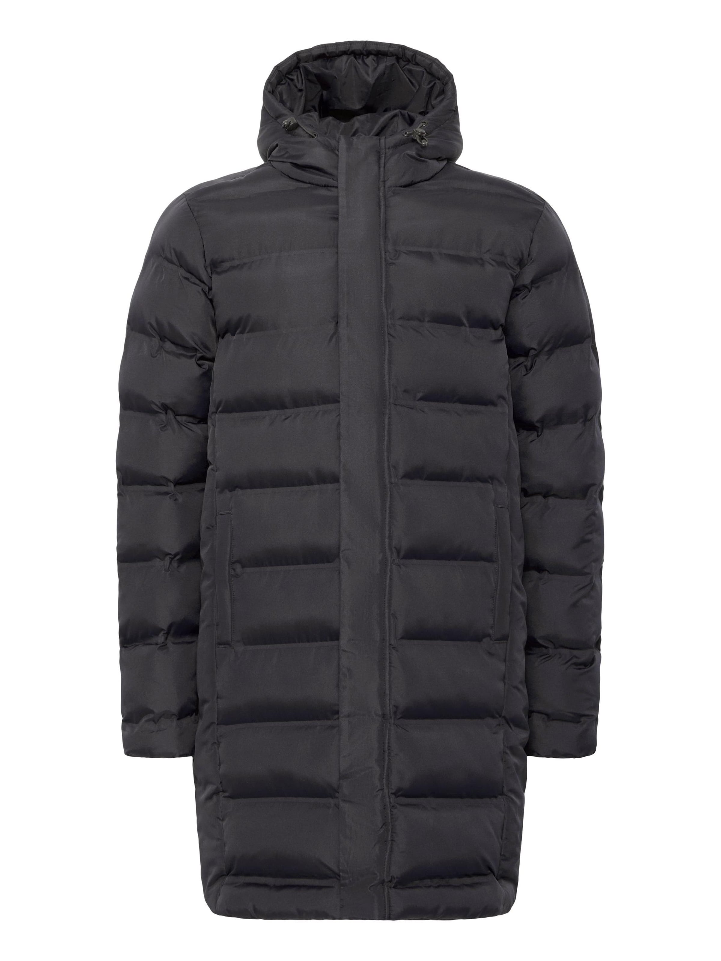 !Solid - Abrigo de invierno 'Marius' en negro: frente