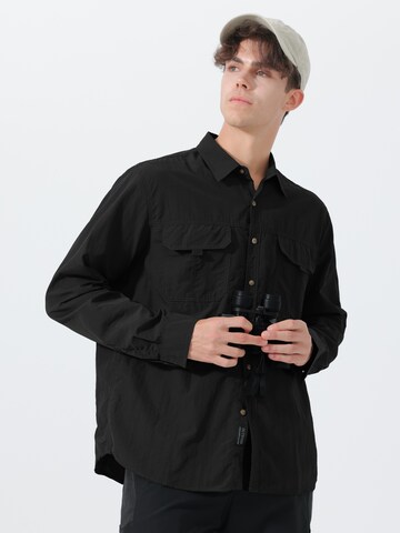 Youthup Regular fit Button Up Shirt in Black