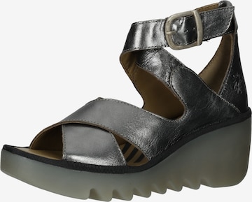 FLY LONDON Sandals in Grey: front