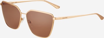 Calvin Klein - Óculos de sol 'CK22104S' em ouro: frente
