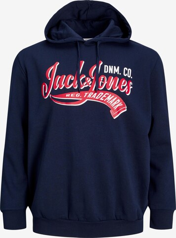 Jack & Jones Plus Sweatshirt in Blue: front