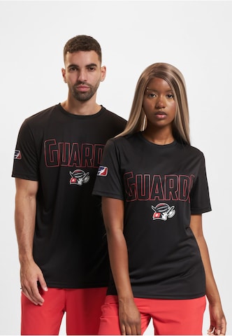 European League of Football Funktionsshirt in Schwarz: Vorderseite