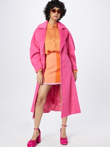Y.A.S Демисезонное пальто 'Rooty' в Ярко-розовый
