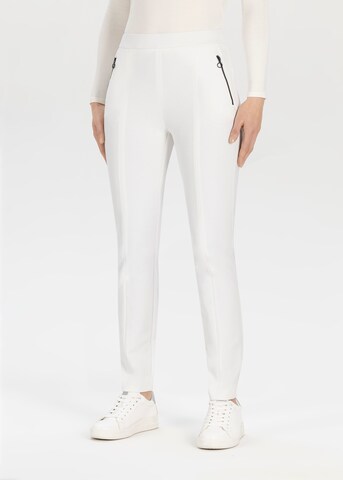 STEHMANN Slim fit Pants in White: front