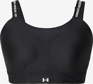 UNDER ARMOURBustier Sportski grudnjak 'Infinity High 2.0' - crna boja: prednji dio
