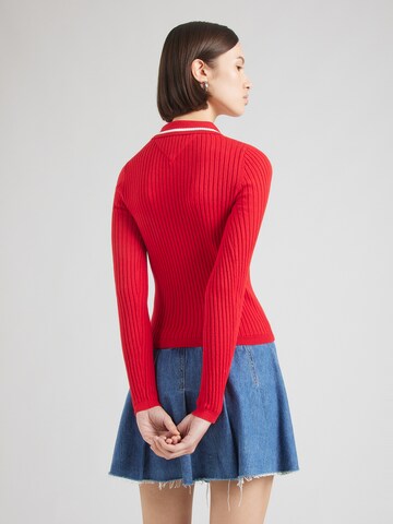 Tommy Jeans Kampsun 'ESSENTIAL', värv punane