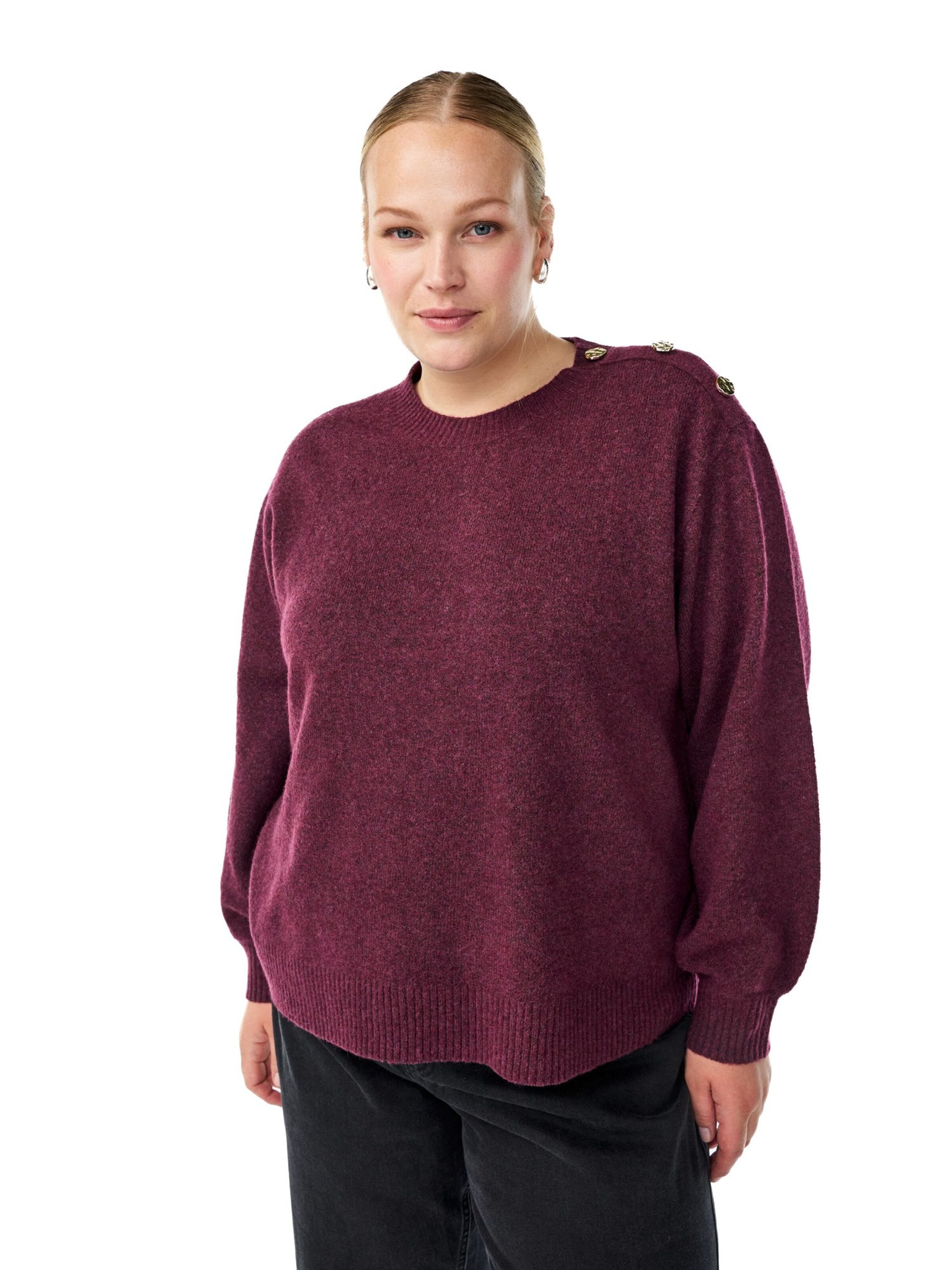 Zizzi - Pullover 'CAVISTA' em vermelho: frente