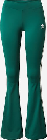 ADIDAS ORIGINALS Flared Leggings in Green: front