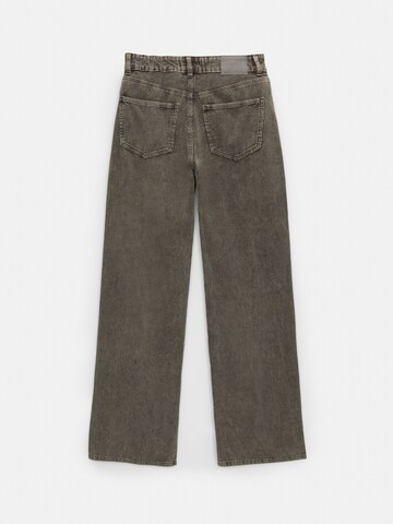Wide leg Pantaloni di Pull&Bear in grigio