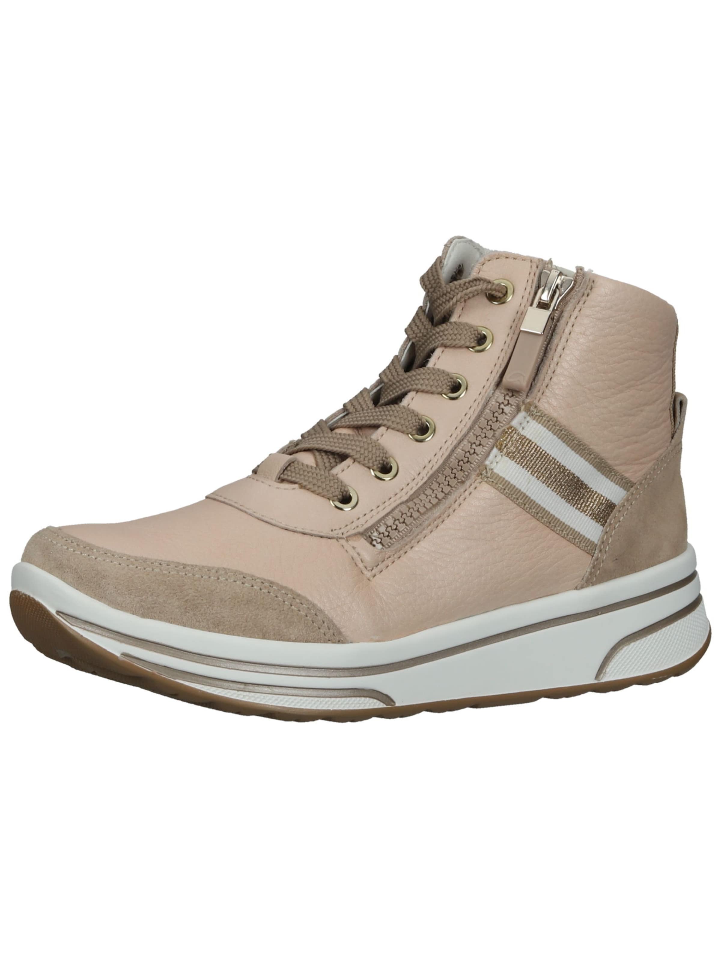 Bottines à lacets ARA en beige : devant