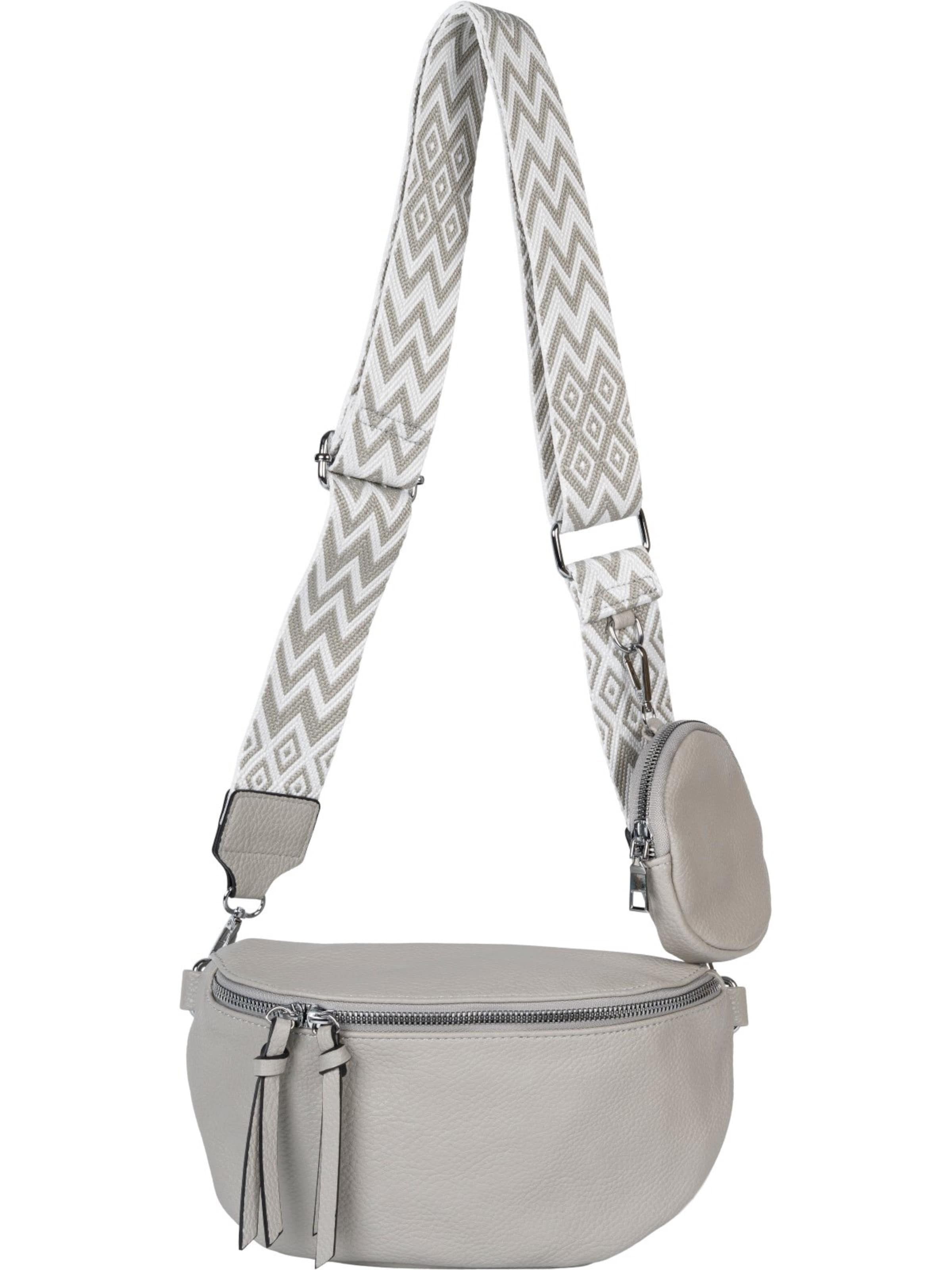 styleBREAKER Crossbody bag '2-Teiliges Set Halbmond Crossbody Bag' in Grey: front