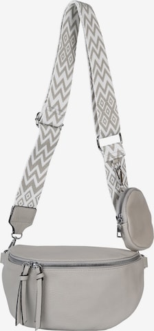 styleBREAKER Crossbody bag '2-Teiliges Set Halbmond Crossbody Bag' in Grey: front