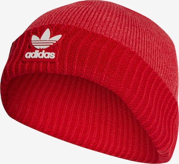 Căciulă 'Adicolor Cuff' de la ADIDAS ORIGINALS pe roșu: față