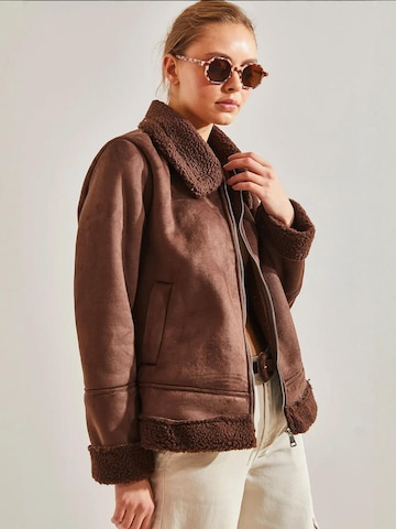 Veste mi-saison Bianco Lucci en marron