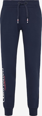 Carlo Colucci Pants 'Contrater' in Blue: front