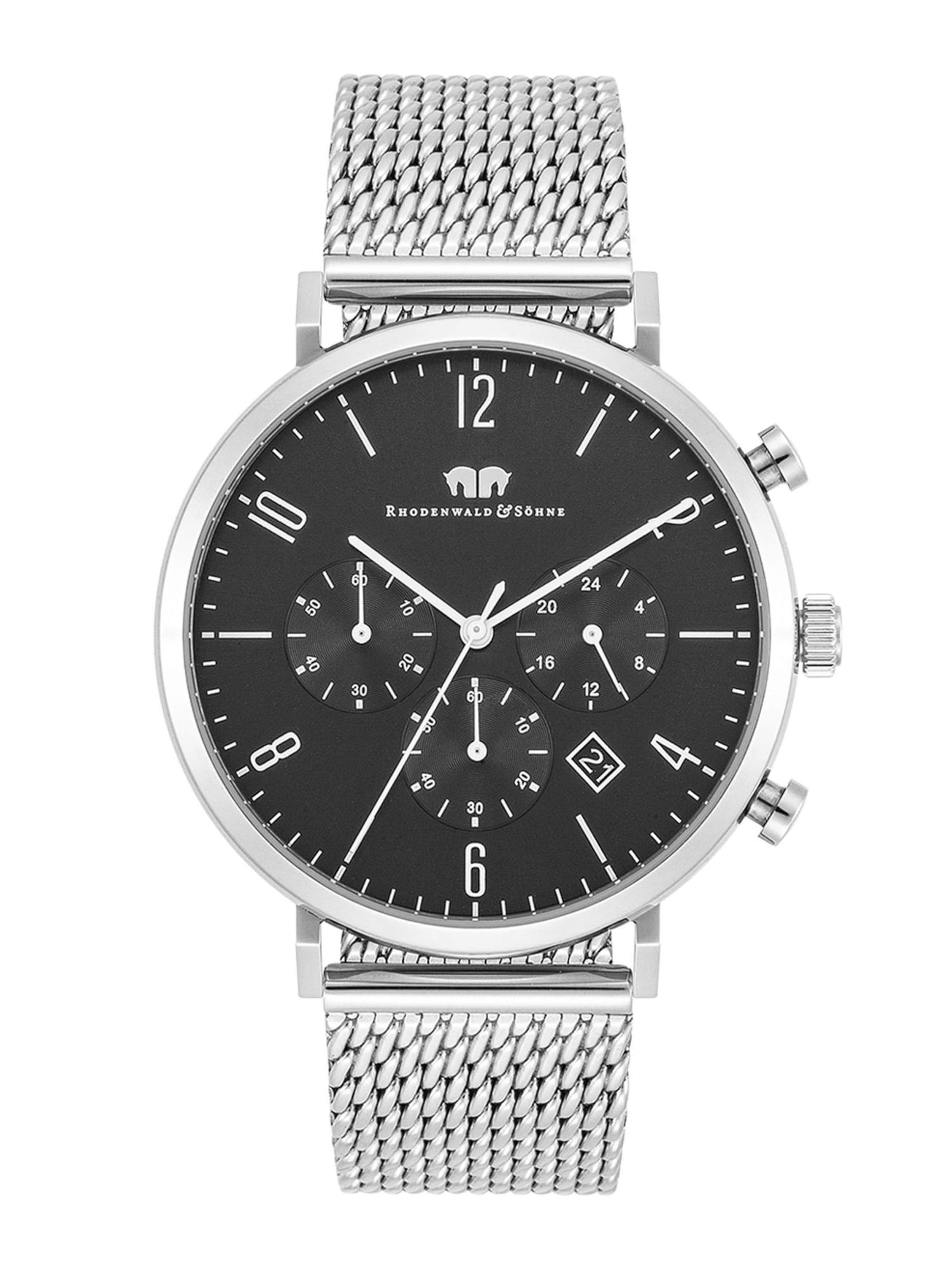 Rhodenwald & Söhne - Reloj analógico en plata: frente
