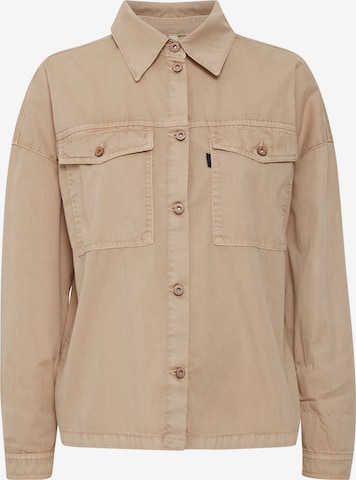 PULZ Jeans Blouse 'Pzlene' in Beige: voorkant