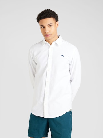 WRANGLER Regular fit Button Up Shirt 'LS SHIRT' in White: front