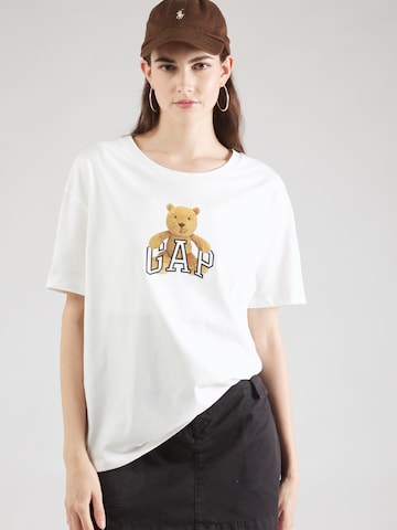 GAP T-shirt 'BRANNON' i vit: framsida