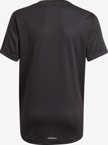 ADIDAS SPORTSWEAR Λειτουργικό μπλουζάκι 'Aeroready Designed To Move Big Logo' σε μαύρο
