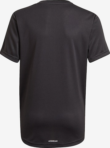 ADIDAS SPORTSWEAR Performance shirt 'Aeroready Designed To Move Big Logo' in Black