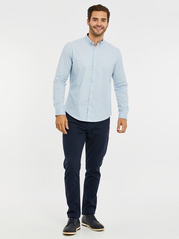 Coupe regular Chemise business 'Dapper' Threadbare en bleu