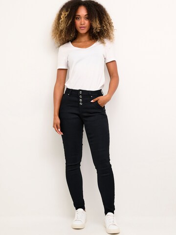 Coupe slim Jean 'CR Sandy' Cream en noir