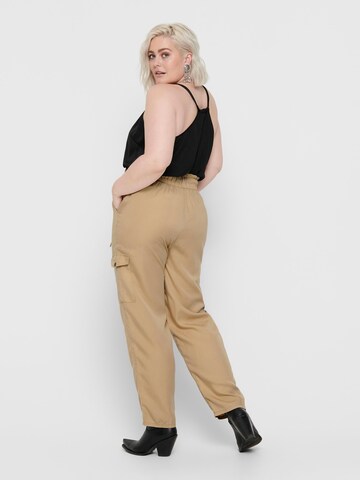 ONLY Carmakoma Tapered Broek in Beige