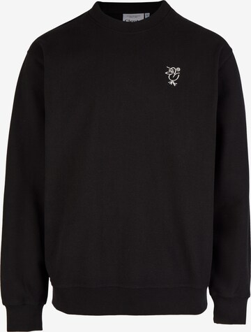 Pullover 'Sketch Gull' di Cleptomanicx in nero: frontale