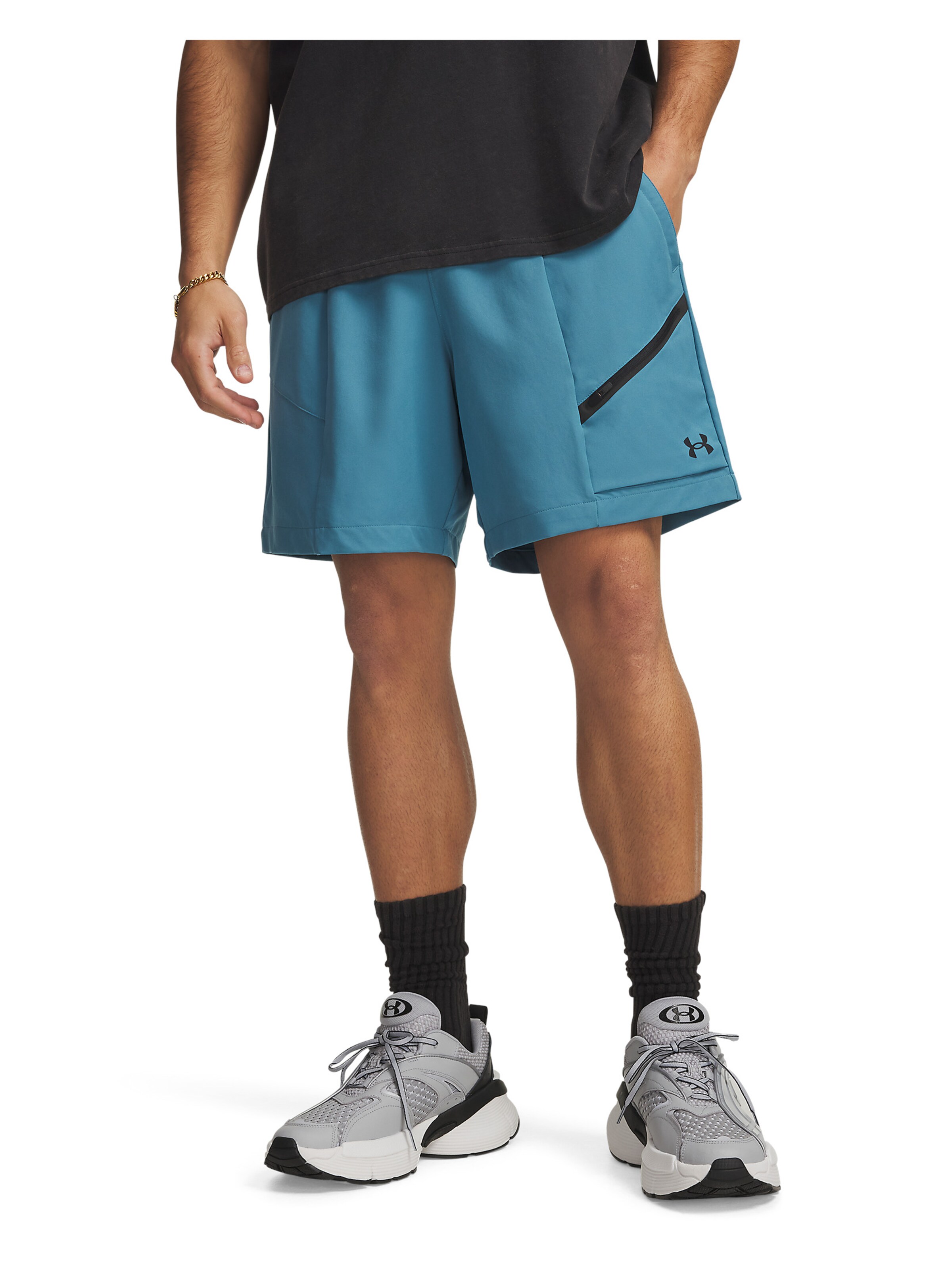 UNDER ARMOUR Regular Sportbroek in Blauw: voorkant