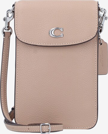 COACH Smartphone Case in Brown: front