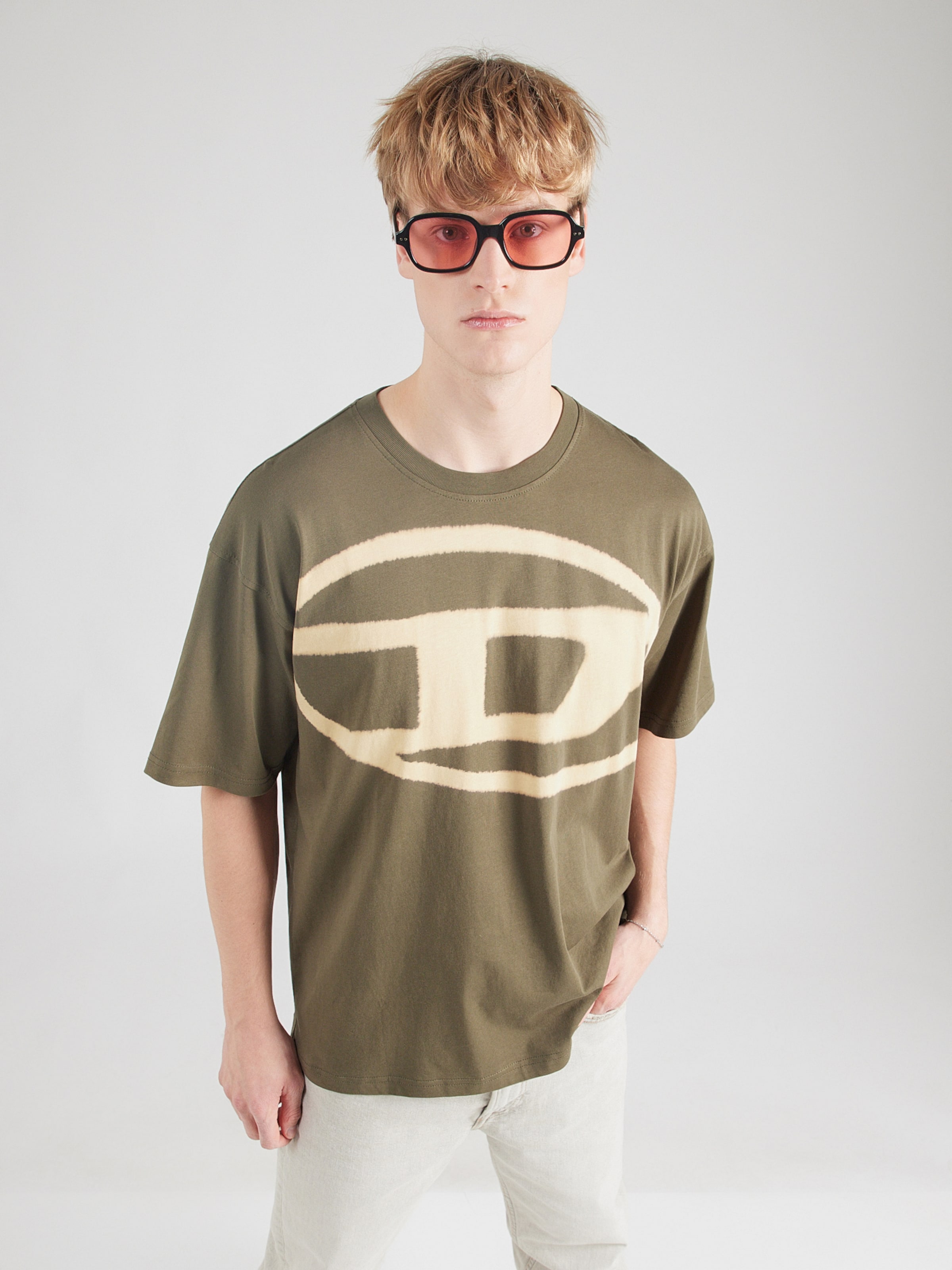 46 23ss diesel S-Dew Shirt olive Men's Clothing: Sweatshirts, T