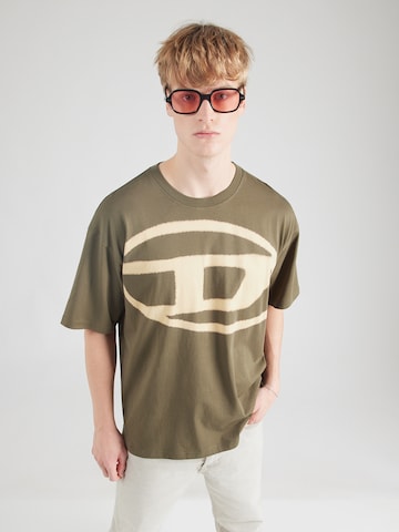 DIESEL - Camiseta en verde: frente