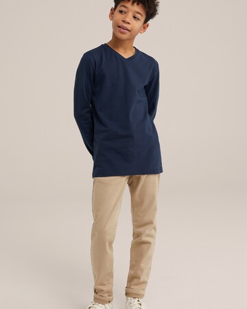 T-Shirt WE Fashion en bleu