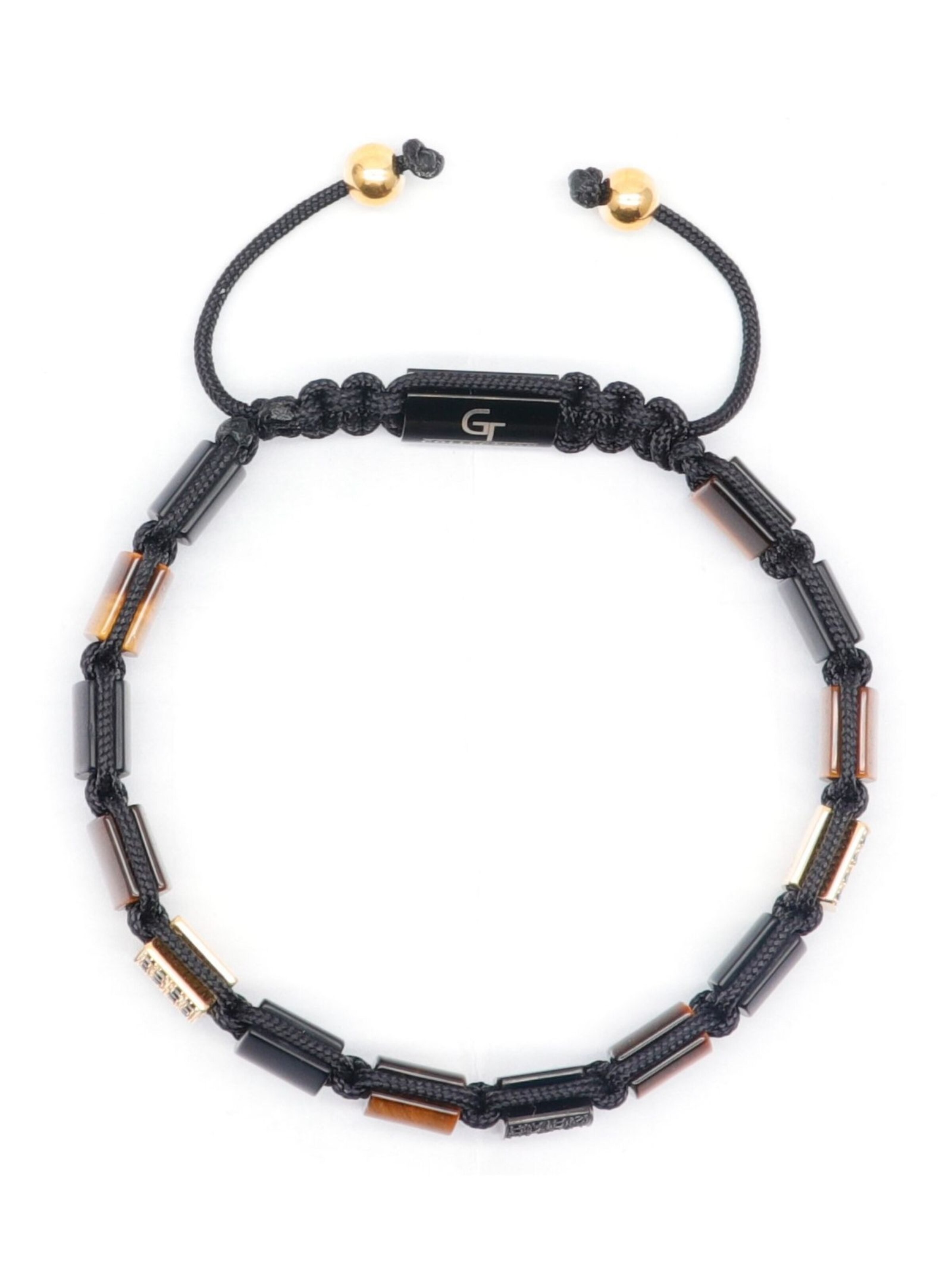 GT Collection Armband 'Flat-Bead' in Bruin