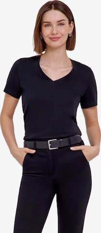 FALKE Shirt 'Essential Cotton' in Schwarz: Vorderseite