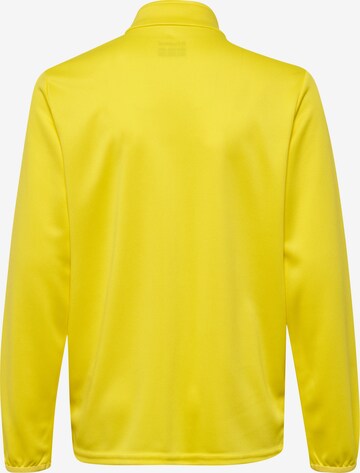 Hummel Athletic Zip-Up Hoodie 'ESSENTIAL' in Yellow
