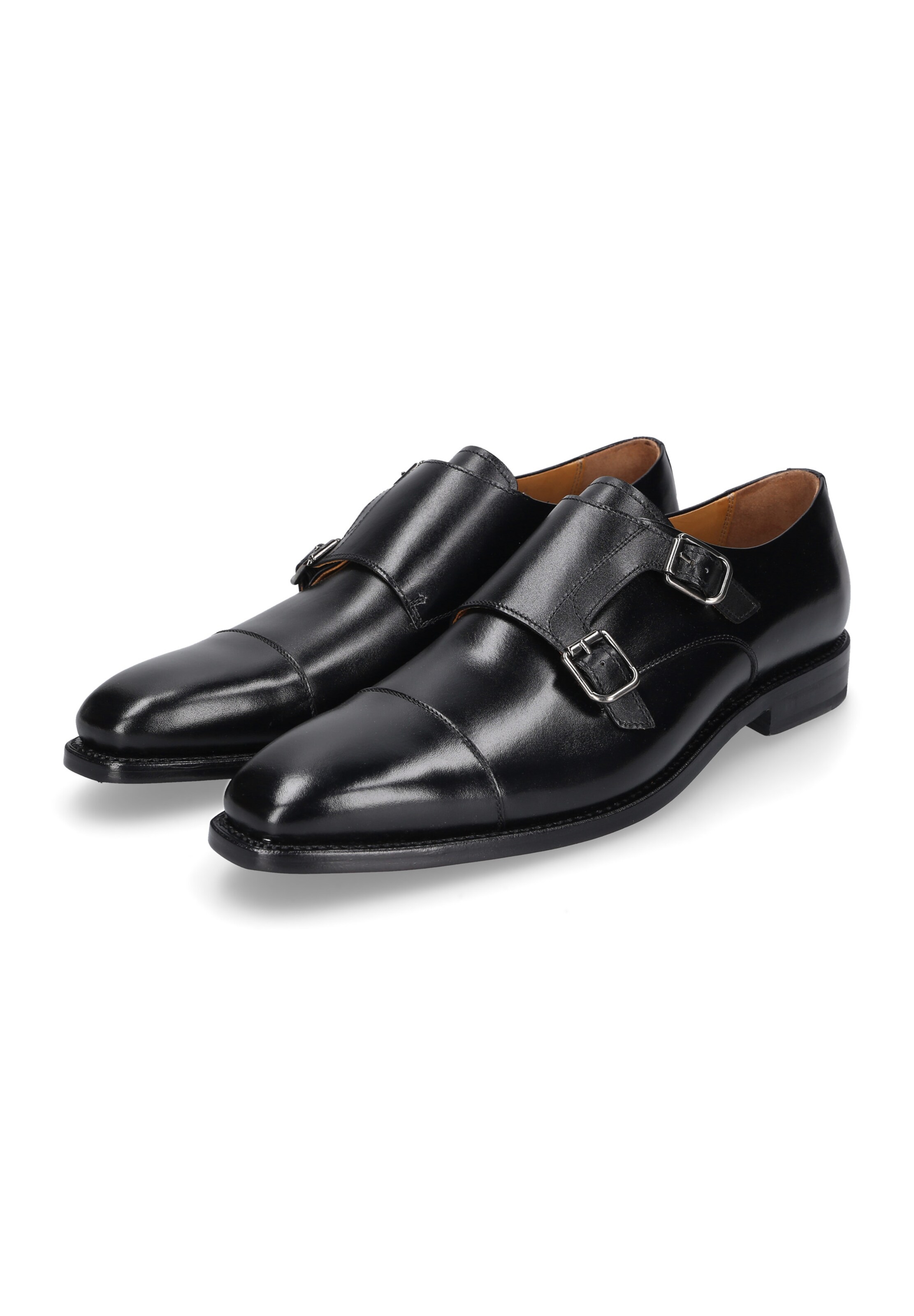 Henry Stevens Slipper 'Liam CDM Double Monk' in Schwarz