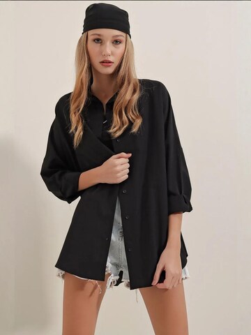 Camicia da donna di Bigdart in nero: frontale