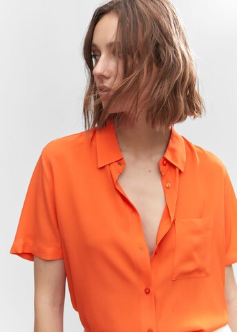 Bluză 'Moss' de la MANGO pe portocaliu
